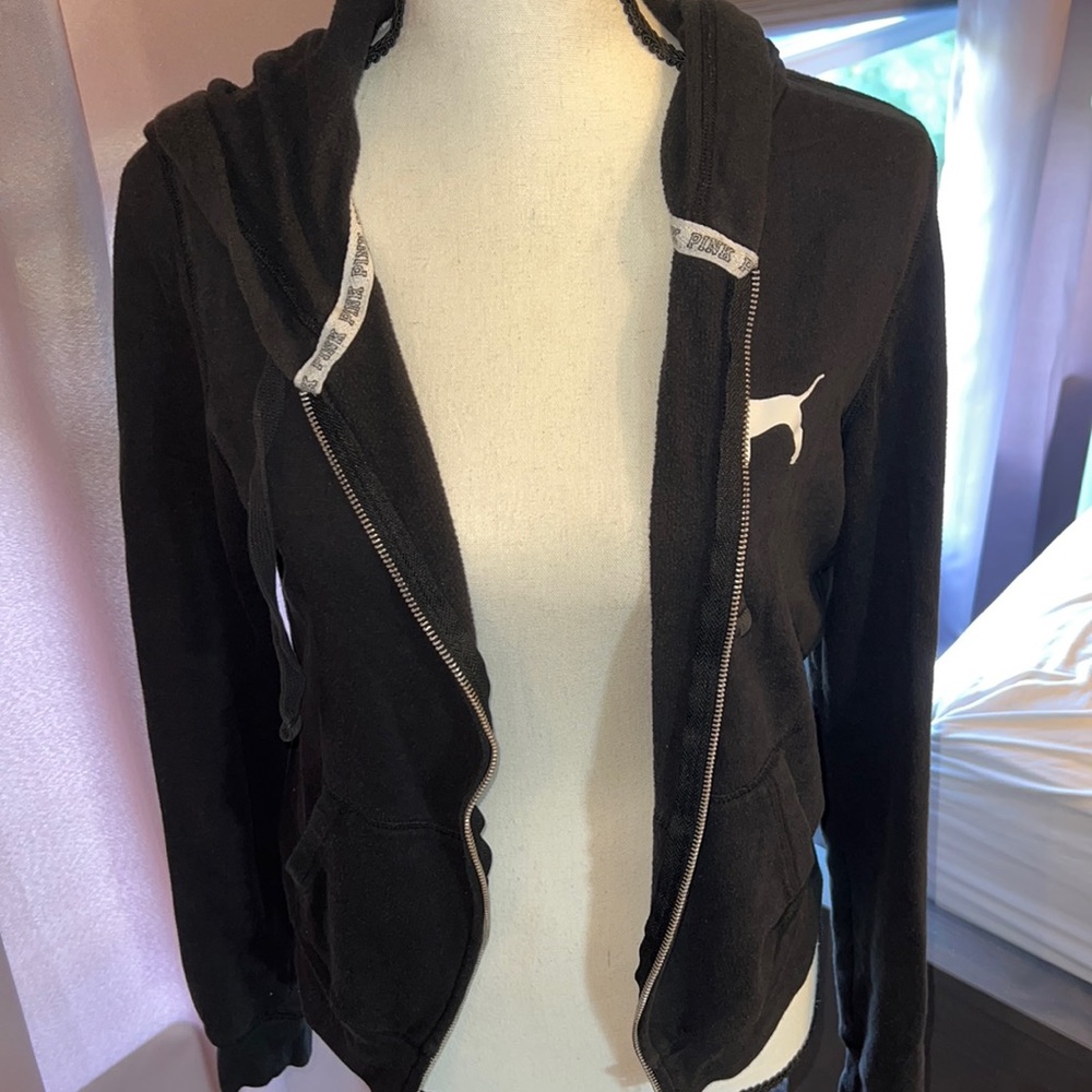 PINK zip up sweater
